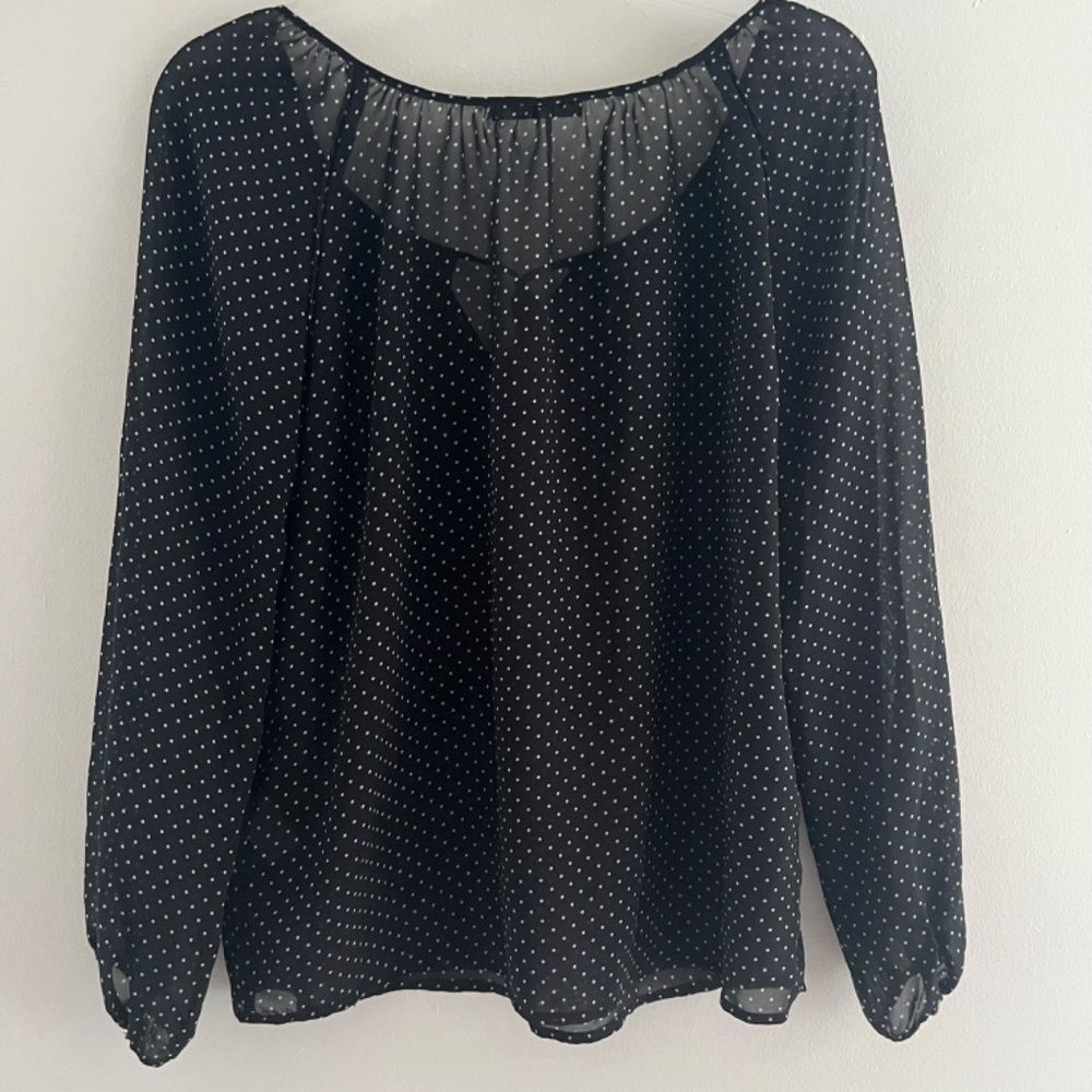 Velvet Woman Blouse long sleeve Large bout neck polyester - Picture 3 of 7